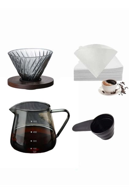 V60 Drip Coffee Brewing Kit 4-Piece Drip Coffee Maker Set