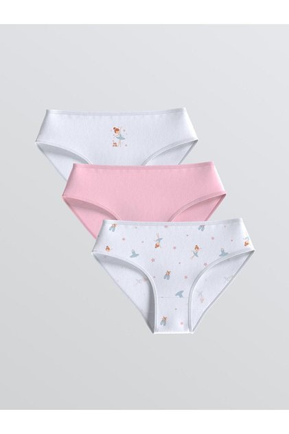 Printed Girls' Panties 3-Pack (W5)