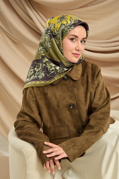 Eșarfă din mătase twill 11482-23