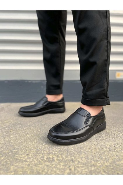 Jy0410 Classique Laceless Skin Men's Daily Classic Shoes Cst - Black