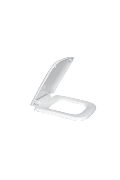 Milano Square WC Slow Down Seat Cover | White Toilet Seat for Comfort & Safety