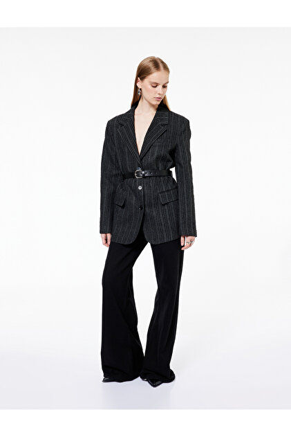 Blazer Slim Fit Uomo Koton | Dettagli In Cotone | Giacca Elegante | Taglia 46
