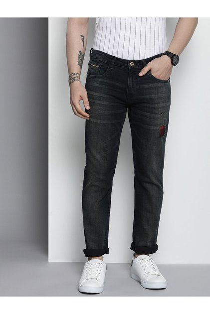 Men Mid Rise Whisker Slim Fit Jeans