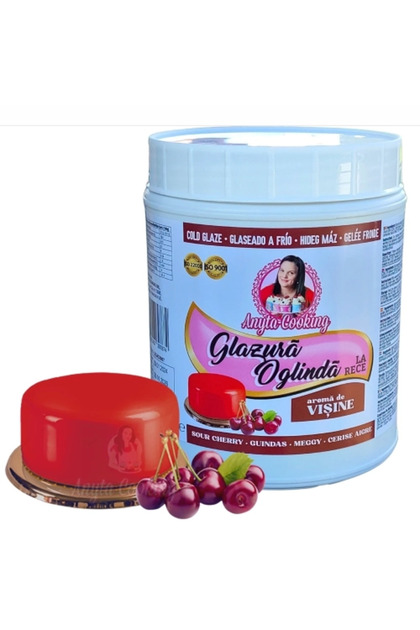 Glazura Oglinda la rece - Rosu Inchis cu gust de Visine - 1 kg -