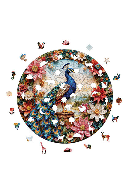 WePuzzleUp Ahşap Puzzle - Çiçek Açan Zarafet - 252 Parça, 29x29 cm