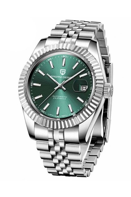 PD1645 Green Dial Automatic Stainless Steel Men's Watch