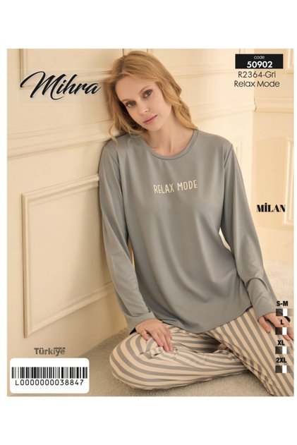 Kadın Kışlık Milan Relax Mode KumaşPijama Takımı