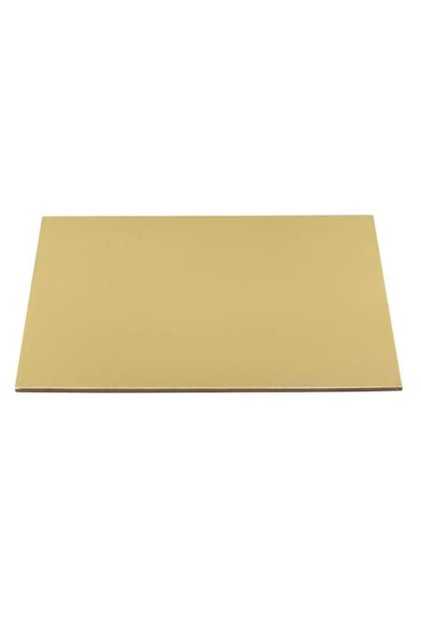 Suport pentru dulciuri și prăjituri Shopiens®, carton pătrat auriu, 30,5 x 30,5 cm