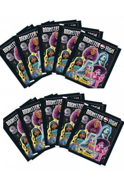 Licensed Monster High Be Unique, Be Monstrous Missing Stickers 10 Pack (50 Stickers)
