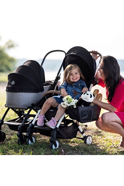 Bumprider Connect³ İkiz Bebek Arabası Black - Olive & Yan