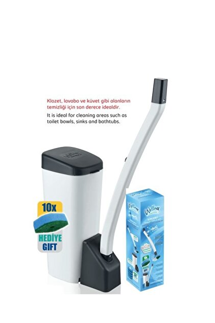 Wellnax breeze refresh Tuvalet Temizlik Seti, 10 adet yedek sünger