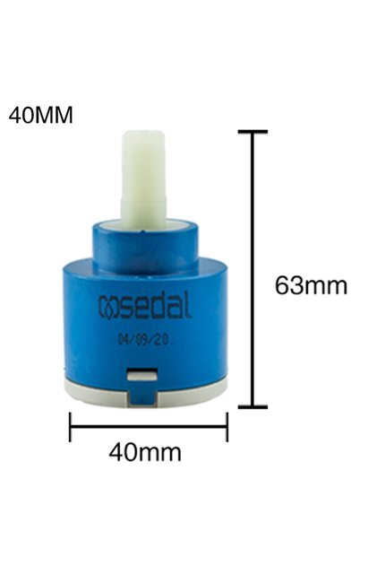 35MM WANHAI Faucet Valve Core Kitchen Basin Hot And Cold Water Faucet Ceramic Valve Core 30/35/40MM