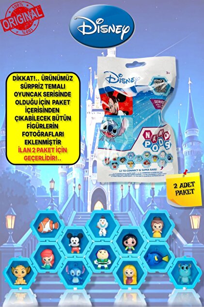 TOYFEST WIB Disney Pixar Nano Pods Blind Bag Sürpriz Figür - 2