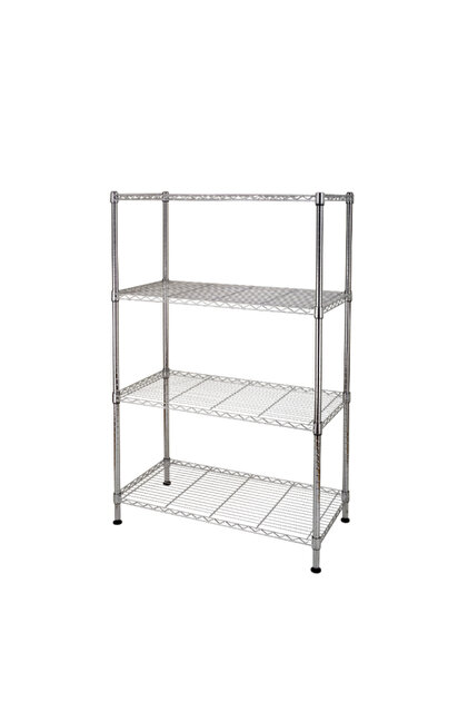 4-Tier Free Standing Durable Wire Storage Rack