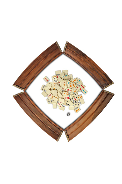Classic Oval Okey Set / Walnut