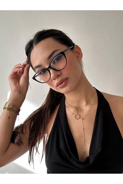 Frida Cat Eye 52Ekartman Blue Light Protection Glass Can Change Erkan Eyewear (with Metal Hinge)