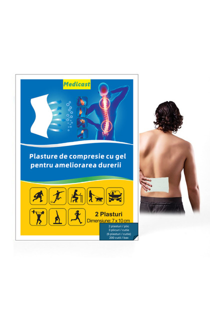 Plasturi reci cu gel – Alinare imediată pentru dureri și inflamații, cutie 6 bucăți