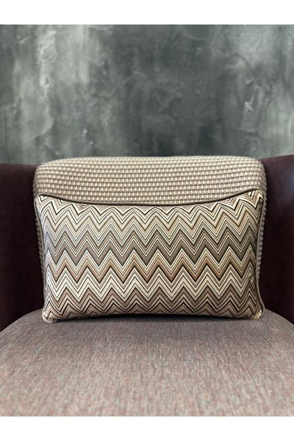 Imported Silk Velvet Chevron 909 Rectangular (50X30 cm) Case