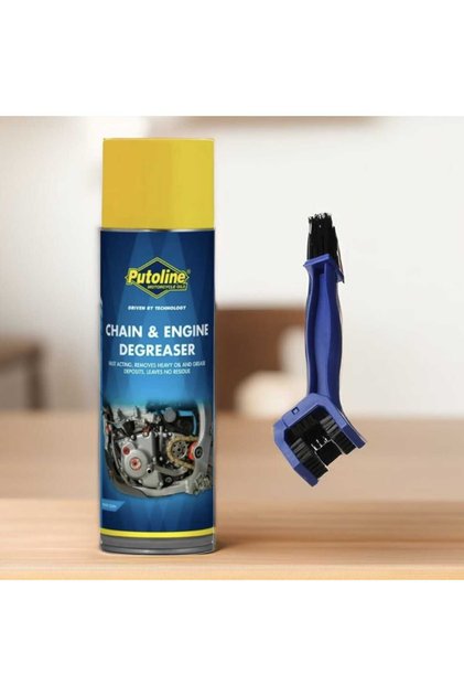 500 ML AEROSOL PUTOLİNE CHAİN & ENGİNE DEGREASER ZİNCİR TEMİZLEME + TEMİZLEME FIRÇASI