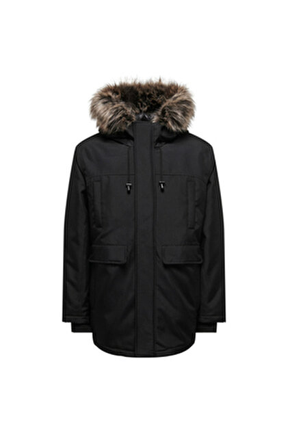 Jack & Jones 12258409 Jjconstruct Faux Fur Bomber Erkek Kadife
