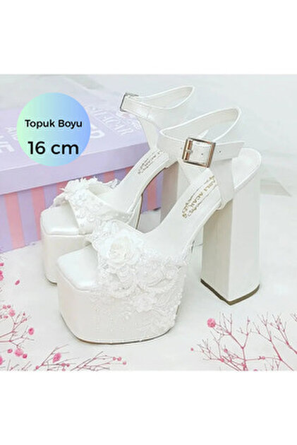 Nemesis Shoes Lolita Kadın Platform Topuklu Gelinlik Ayakkabı