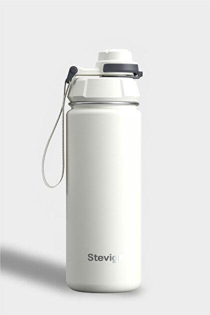 Stevig 1 Hand Leak-Proof Sızdırmaz Çelik Termos 500 Ml Star Whıte