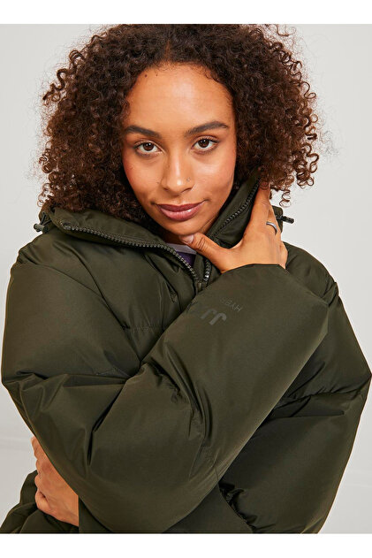 JJXX Koyu Yeşil Kadın Mont JXMISTY DOWN BLEND PUFFER JACKET OT