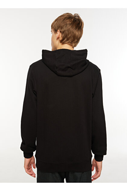 Jack Wolfskin Siyah Erkek Kapüşon Yaka Sweatshirt Tommy Hoody M