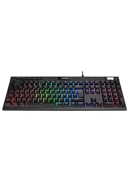 Everest KB-68 Shin Siyah Rainbow Q Membrane Klavye Gaming Klavye