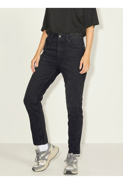 Yüksek Bel Mom Fit Siyah Kadın Pantolon 12203849