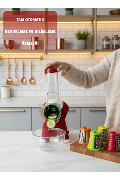 womidi 5'i 1 Arada Otomatik Doğrayıcı ve Dilimleyici Makine -Rende