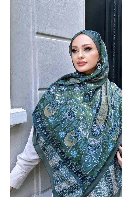 Luxury Ethnic Pattern Cotton Silk Shawl New Season High Quality Shawl