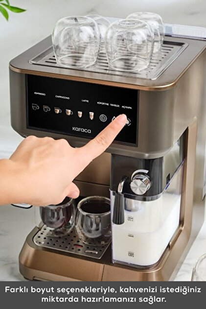 Karaca MyCaffe Barista S10 Entegre Süt Hazneli Otomatik Espresso