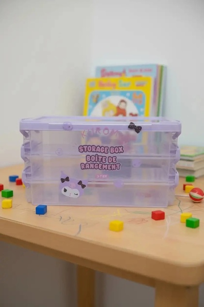 Genel Markalar Sanrio Lisanslı Kilit Kapaklı 3 Katlı Saklama