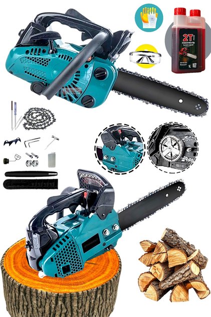 Pro Mini Benzinli Testere Ağaç Odun Dal Budama Ve Kesme Testeresi Hızar Motoru 25 cc