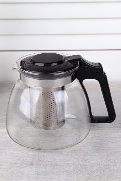Isıya Dayanıklı Cam Demlik Süzgeçli Bitki Demliği 900ml