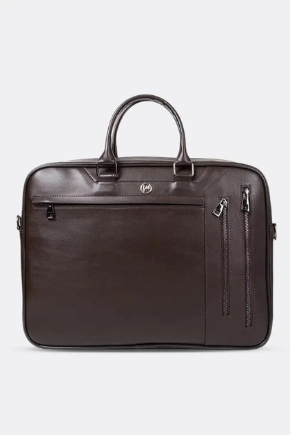 Coffee Laptop & Briefcase "15.6" Inch Brown
