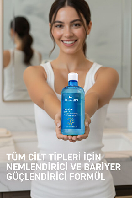 Herbaderm Ceramide Booster, Çift Fazlı Micellar Makyaj Temizleme