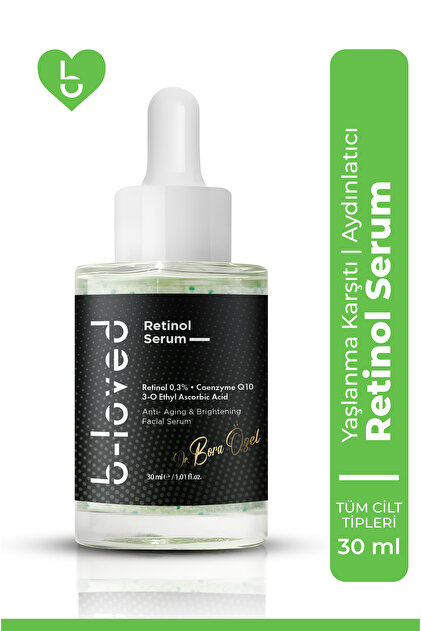 b-loved Retinol % 0.3 (A VİTAMİNİ), Coenzyme Q10, Kırışıklık Ve