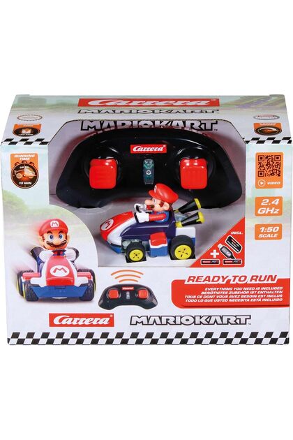 RC Mario Kart Mini RC Mario Red – Ready to Run, Fun for Kids & Adults, Official Licensed