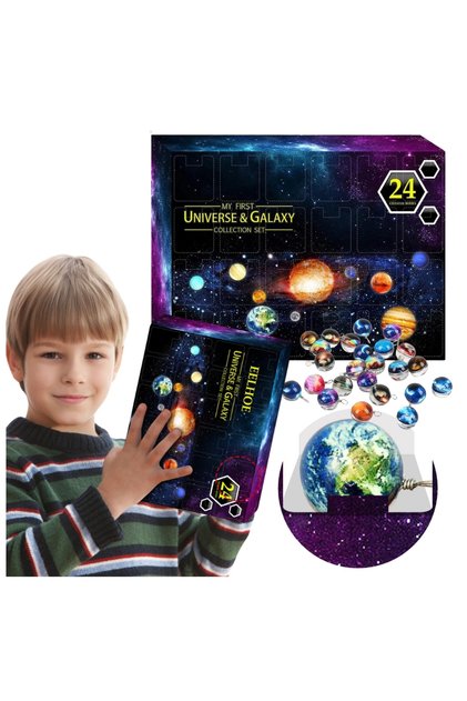 CALENDAR DE ADVENT PLANETA SPAȚIU UNIVERS SISTEM SOLAR PANDANTIVE 24