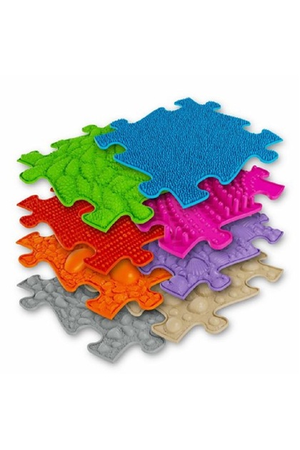 Covoras ortopedic senzorial puzzle Set Mediu A