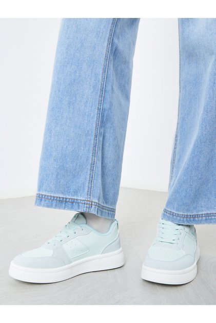 Panelled Lace Up Sneakers