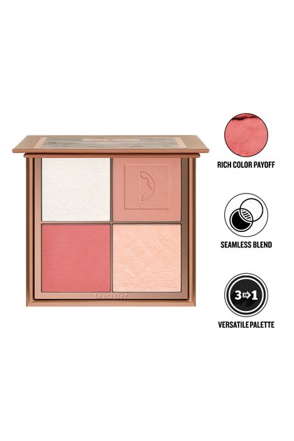 4 Color Blush & Highlighter Palette