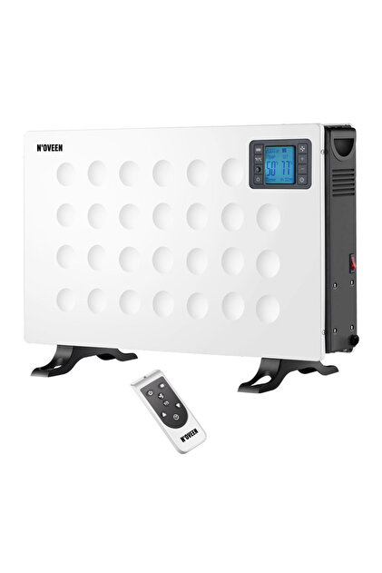 LCD Smart CH8000 електрически радиатор, таймер и дистанционно управление, 2000W, 3 нива на мощност, бял