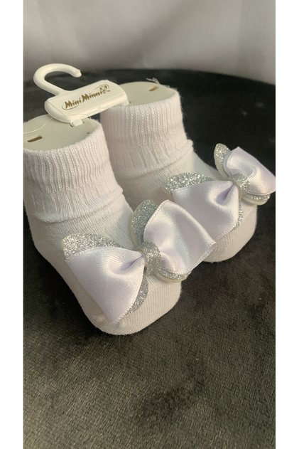 Decorated Baby Socks with Ribbon Details