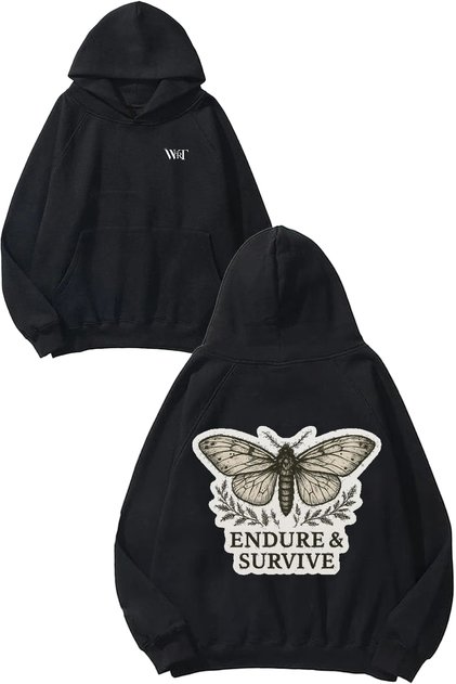 The Last of Us 2 Design Back Printed Black Hooded Sweatshirt