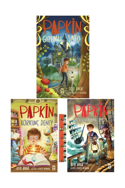 Papkin Korkunç- Gizemli Şato, Korkunç Deney, Korsanlardan Kaçış (3kitap)