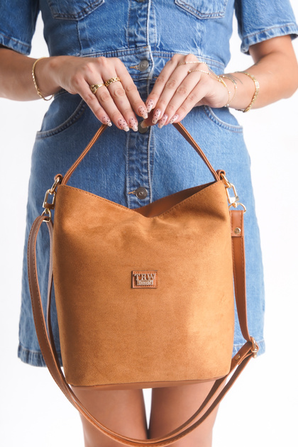 Women's Suede Soft Shoulder Handle Crossbody Bag