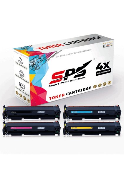 SPS Compatible Toner Cartridges for HP | 203A | 4x Multicolor | Yield upto 1,400 Pages